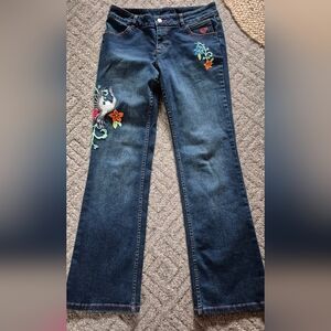 Harley Davidson Embroidered Women's Jeans S, 6 ,30